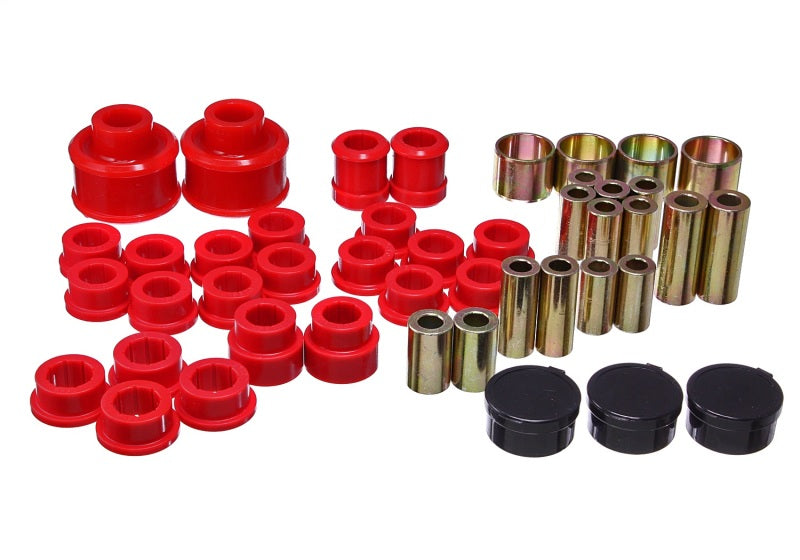 ES Cntrl Arm Bushings - Red - Energy Suspension 05-09 Subaru Legacy Rear Control Arm Bushing Set - Red