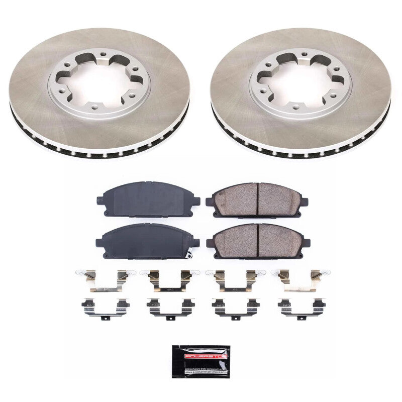 PSB Semi-Coated Rotor Kits - Power Stop 96-98 Nissan Pathfinder Front Semi-Coated Rotor Kit