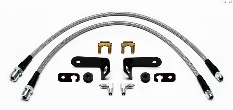 WIL Flexline Brake Hose - Wilwood Flexline Kit Honda CRZ 2011-up Front