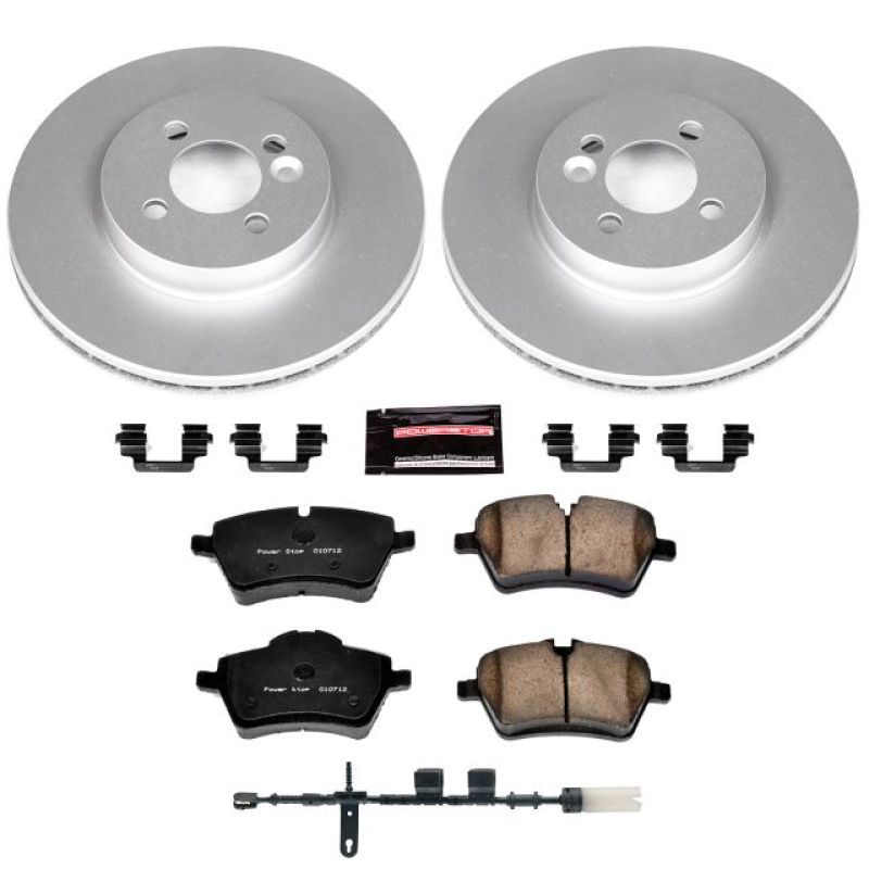 PSB Z23 Evolution Coated Kit - Power Stop 11-16 Mini Cooper Front Z23 Evolution Sport Coated Brake Kit