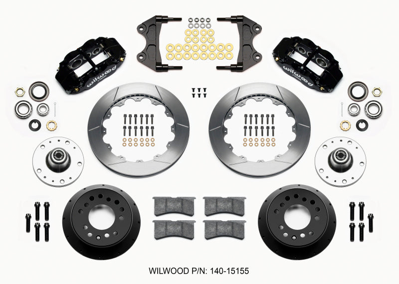 WIL Superlite Brake Kit - Wilwood Narrow Superlite 6R Front Hub Kit 12.88in WWE ProSpindle (5x4.75in 5x5.00in Hub)
