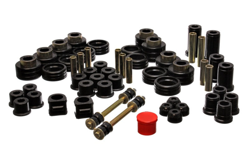 ES Hyper-Flex Sets - Black - Energy Suspension 88-98 Chevy/GMC 4WD Black Hyper-flex Master Bushing Set