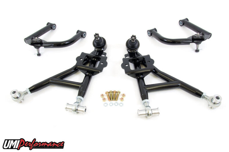 UMI Control Arm Kits - UMI Performance 93-02 GM F-Body Front A-Arm Kit Adjustable Lower Budget Drag