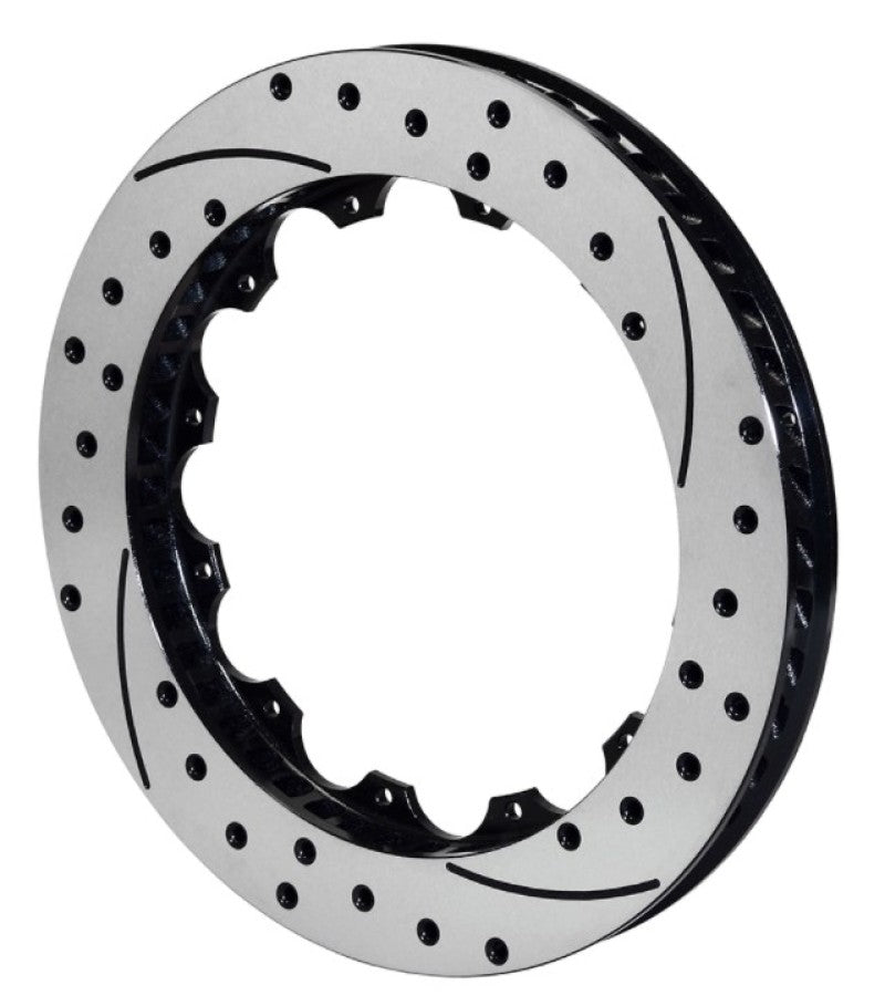 WIL Rotors - Wilwood Rotor-SV-SRP 72 Iron-LH-Drill-BLK 14.25 x 1.10 - 12 on 8.75in