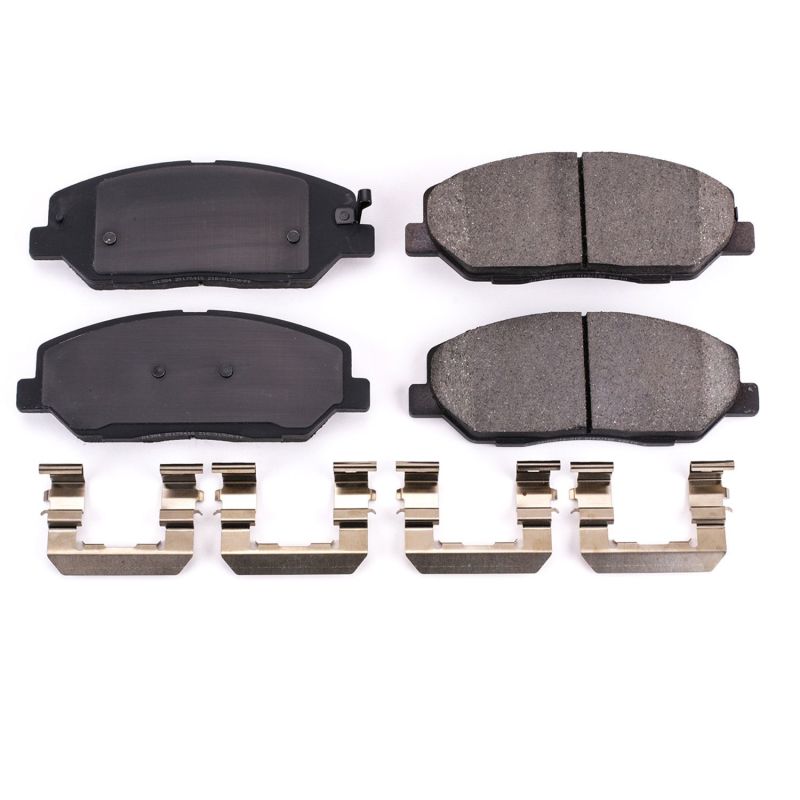 PSB Z17 Evolution Brake Pads - Power Stop 09-11 Hyundai Genesis Front Z17 Evolution Ceramic Brake Pads w/Hardware
