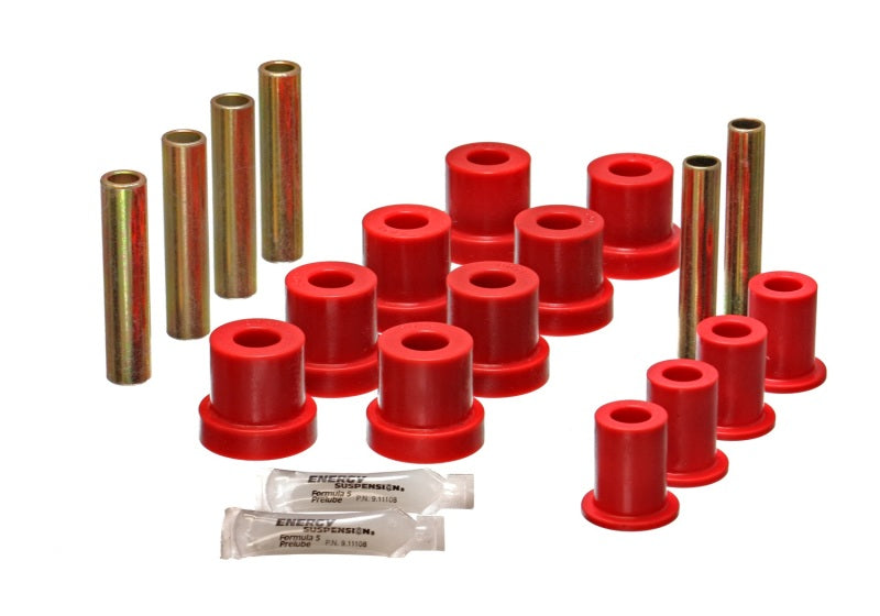 ES Spring/Shackle Bush - Red - Energy Suspension Chevy K-10 4 X 4 Front Spring Bushing - Red