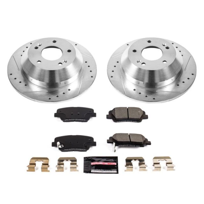 PSB Z23 Evolution Kit - Power Stop 10-18 Hyundai Santa Fe Rear Z23 Evolution Sport Brake Kit