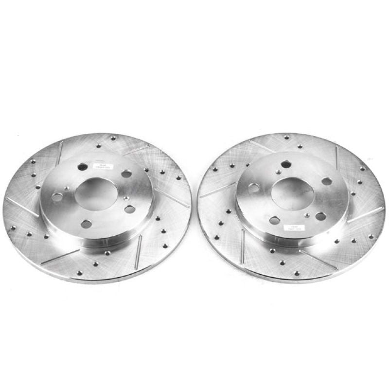 PSB Evolution Drill/Slot Rotor - Power Stop 09-10 Pontiac Vibe Rear Evolution Drilled & Slotted Rotors - Pair