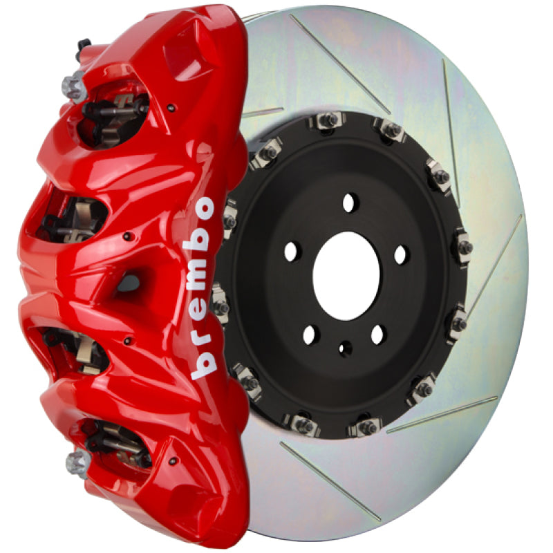 BRB Big Brake Kits - Brembo 11-18 Cayenne Front GT BBK 8 Piston Cast 412x38 2pc Rotor Slotted Type1-Red