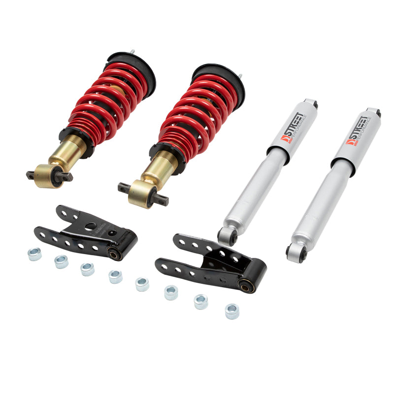 BT Coilover Kit - Belltech Coilover Kit 07-18 GM Sierra 1500 All Cabs/Short Bed F -1in to -3in / R 2in to -2in 2/4WD