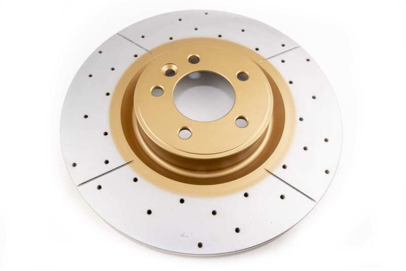 DBA Street Slot&Drill Rotors - DBA 13-18 Land Rover Range Rover (w/Brembo Brakes) Front Drilled & Slotted Street Series Rotor
