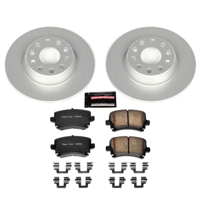 PSB Z23 Evolution Coated Kit - Power Stop 06-09 Audi A3 Rear Z23 Evolution Sport Coated Brake Kit