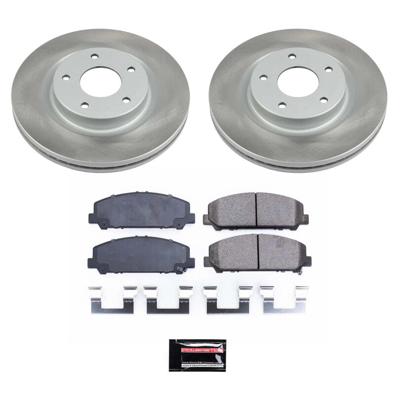 PSB Semi-Coated Rotor Kits - Power Stop 08-10 Nissan TITAN Front Semi-Coated Rotor Kit