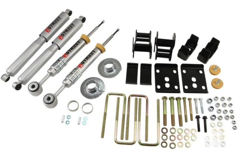 BT Lower Kit w SP Shocks - Belltech Lowering Kit 09-13 Ford F150 Ext Cab/Quad Cab Short Bed 2WD 2in or 3in F/4in Rear w/ Shocks