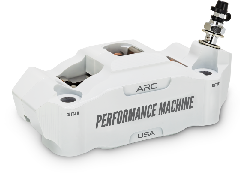 PFM Brake Calipers - Performance Machine 125 x 4 Race Series Radial Mount Caliper with ARC - Right - White