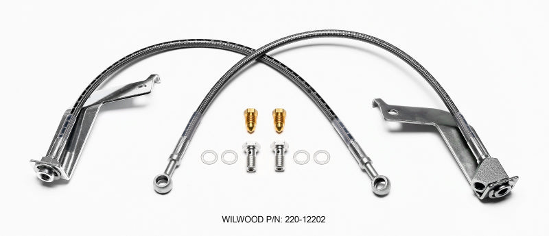 WIL Flexline Brake Hose - Wilwood Flexline Kit Rear 99-04 Ford Mustang GT