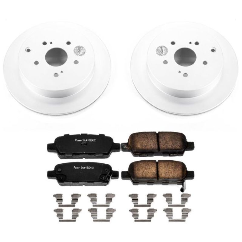 PSB Z17 Evolution Coated Kit - Power Stop 09-13 Suzuki Grand Vitara Rear Z17 Evolution Geomet Coated Brake Kit