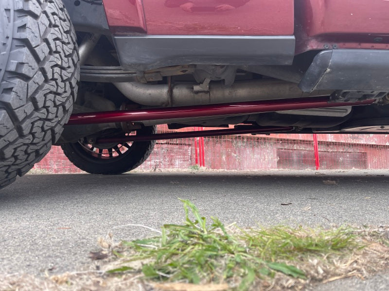 WCF Traction Bar - Wehrli 99-10 Ford / 94-22 RAM Univ ECLB/CCLB 68in. Traction Bar Kit - WCFab Red