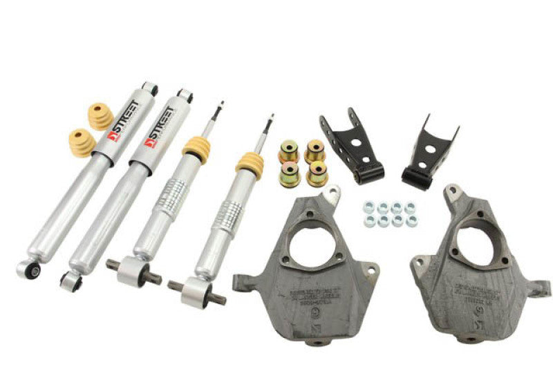 BT Lower Kit w SP Shocks - Belltech LOWERING KIT 2014 Silverado/Sierra All Cabs 2WD 2in Front/2in or 3in Rear w/ Street Shocks