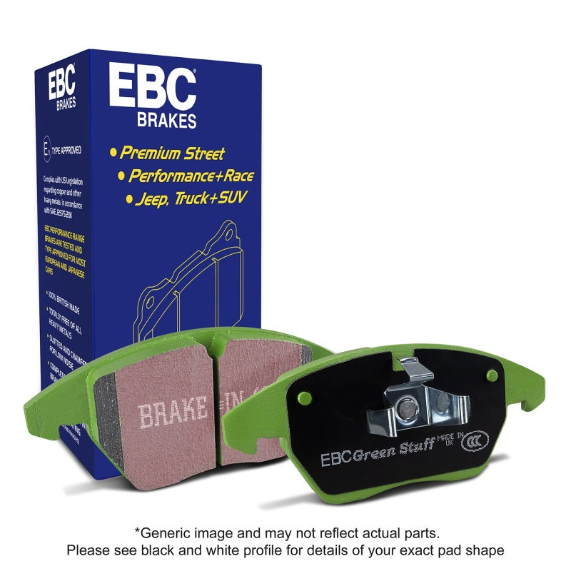 EBC Greenstuff Brake Pad Sets - EBC 08-13 Infiniti EX35 3.5 Greenstuff Rear Brake Pads