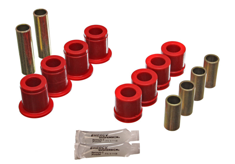 ES Cntrl Arm Bushings - Red - Energy Suspension 87-95 Nissan Pathfinder 2WD/4WD Red Front Control Arm Bushing Set