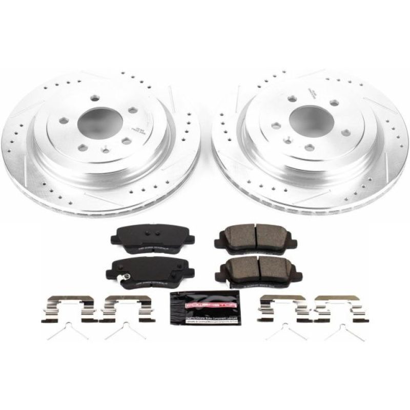 PSB Z23 Evolution Kit - Power Stop 16-18 Cadillac ATS Rear Z23 Evolution Sport Brake Kit