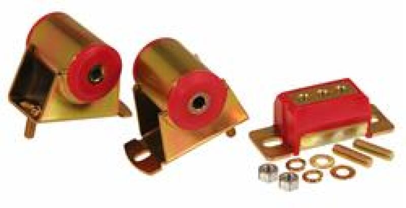 PRO Engine/Trans Kit - Red - Prothane Jeep Motor & Trans Mount Kit - Red