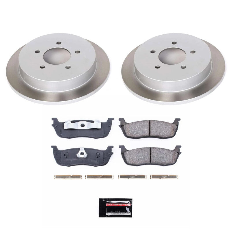 PSB Semi-Coated Rotor Kits - Power Stop 00-02 Lincoln Navigator Rear Semi-Coated Rotor Kit