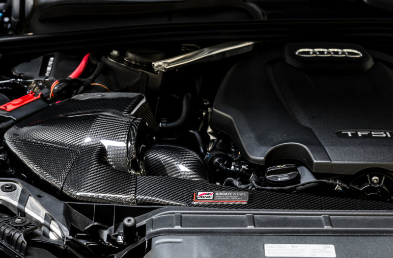 AWE AirGate Intake - AWE Tuning Audi B9 A4/A5 2.0T Quattro Carbon Fiber AirGate Intake w/ Lid