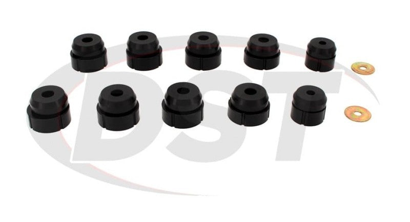 PRO Body/Subframe Bush - Blk - Prothane 80-96 Ford Bronco 2wd/4wd Body Mount - Black