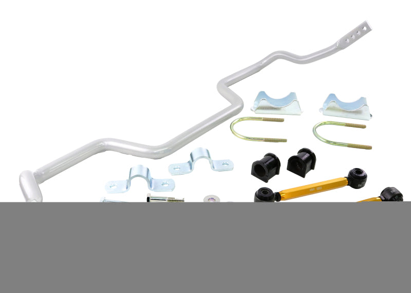 WL Sway Bars - Rear - Whiteline 05+ Ford Mustang Coupe 8 cyl (Inc Shelby GT / GT500) Rear 27mm Heavy Duty Adj Swaybar