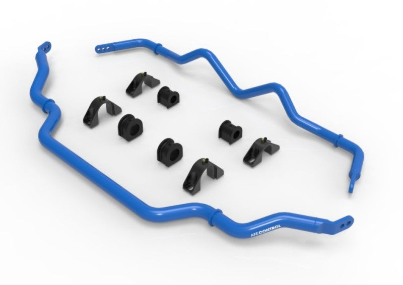 AFE Sway Bar Set - aFe 16-21 Infiniti Q50/Q60 3.0L (tt) Front and Rear Sway Bar Set Blue