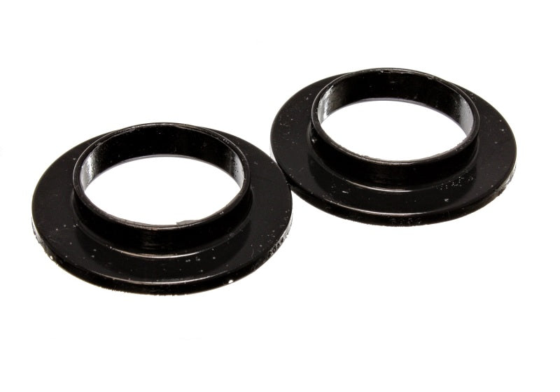 ES Spring Isolators - Black - Energy Suspension Universal 2 3/16in ID 3 1/2in OD 11/16in H Black Coil Spring Isolators (2 per set)