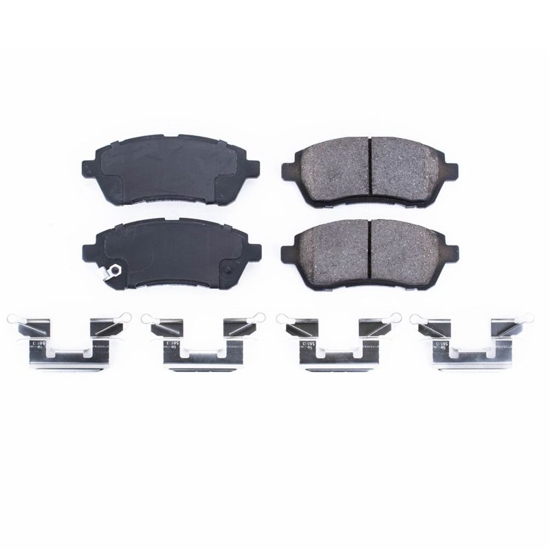 PSB Z17 Evolution Brake Pads - Power Stop 11-14 Mazda 2 Front Z17 Evolution Ceramic Brake Pads w/Hardware