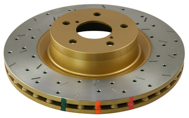 DBA 4000 Slot&Drill Rotors - DBA 03-05 Neon SRT-4 Front Cross Drilled/Slotted 4000 Series Rotor