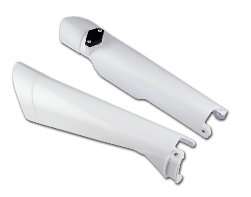 CYC Fork Covers - Cycra 01-15 KTM 125-625 SX/XC/SX-F/XC-F/XC-W/XCF-W/EXC-F/MXC-G/XC-G/SXC Performance Fork Guard Wht