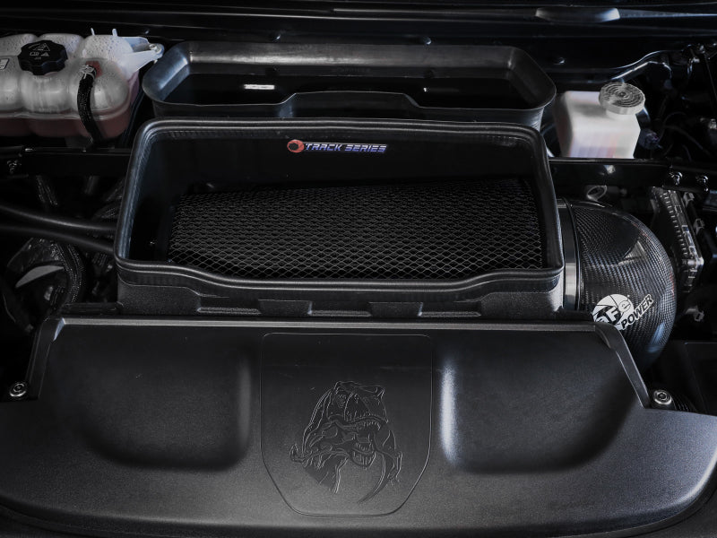AFE Track Series Intake - aFe 21-23 RAM 1500 TRX Track Series Carbon Fiber Cold Air Intake System w/ Pro 5R Filter