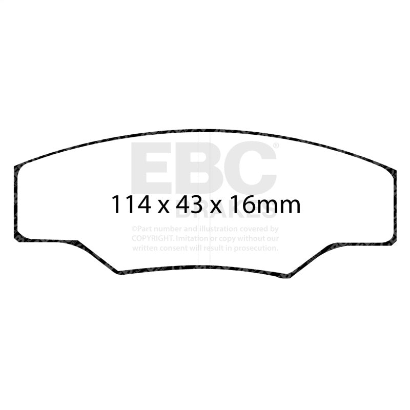 EBC Bluestuff Brake Pad Sets - EBC Brakes Bluestuff Street and Track Day Brake Pads