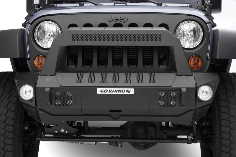 GOR Trailine Bumper - Go Rhino 07-20 Jeep Wrangler JL/JLU/JK/JKU/Gladiator JT Trailline 10 Light Mount Bar