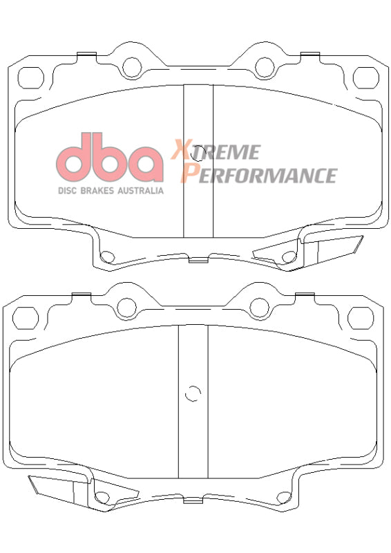 DBA XP650 Brake Pads - DBA 91-96 Toyota Land Cruiser XP650 Front Brake Pads