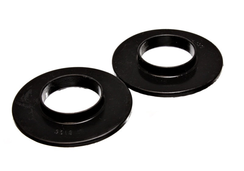 ES Spring Isolators - Black - Energy Suspension Universal 2 3/16in ID 4 9/16in OD 5/8in H Black Coil Spring Isolators (2 per set)