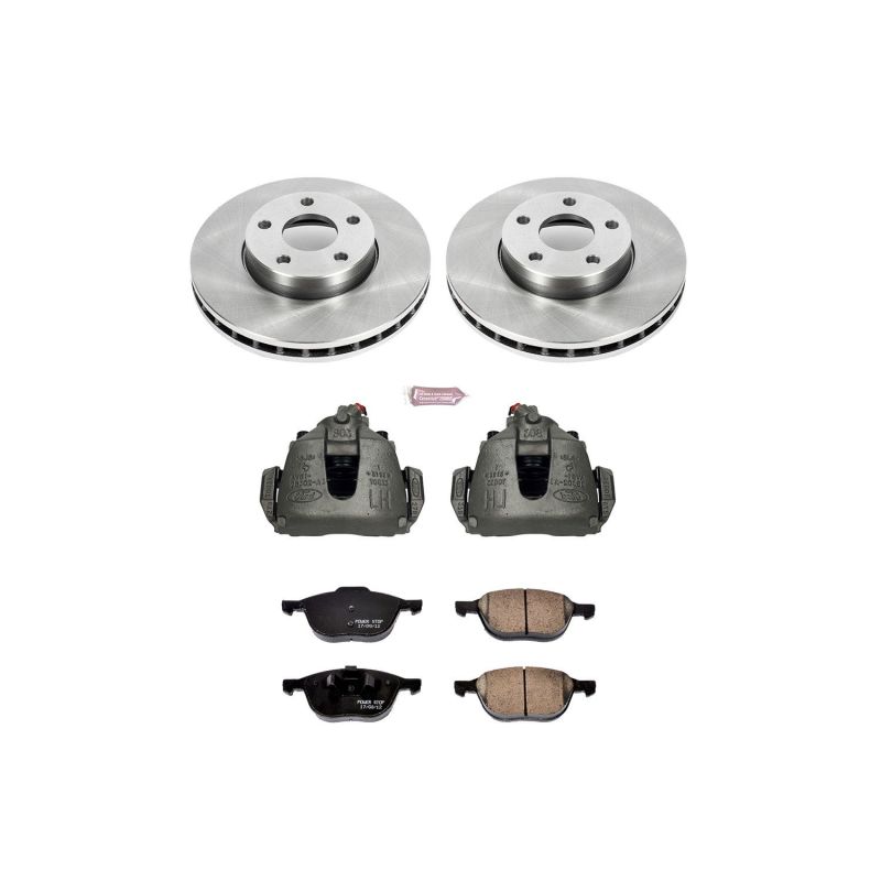 PSB Autospecialty Kit w/Cals - Power Stop 13-18 Ford C-Max Front Autospecialty Brake Kit w/Calipers