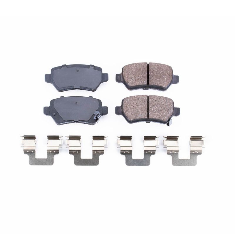PSB Z17 Evolution Brake Pads - Power Stop 08-09 Saturn Astra Rear Z17 Evolution Ceramic Brake Pads w/Hardware