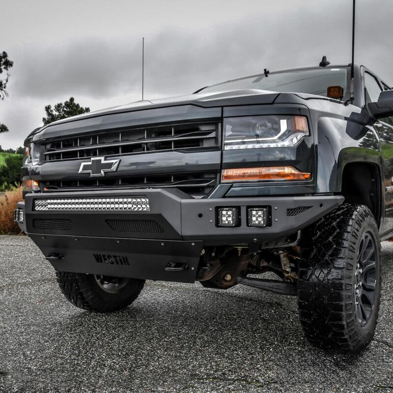 WES Pro-Mod Bumpers - Westin 16-19 Chevy/GMC Silverado/Sierra 1500 Pro-Mod Front Bumper - Textured Black