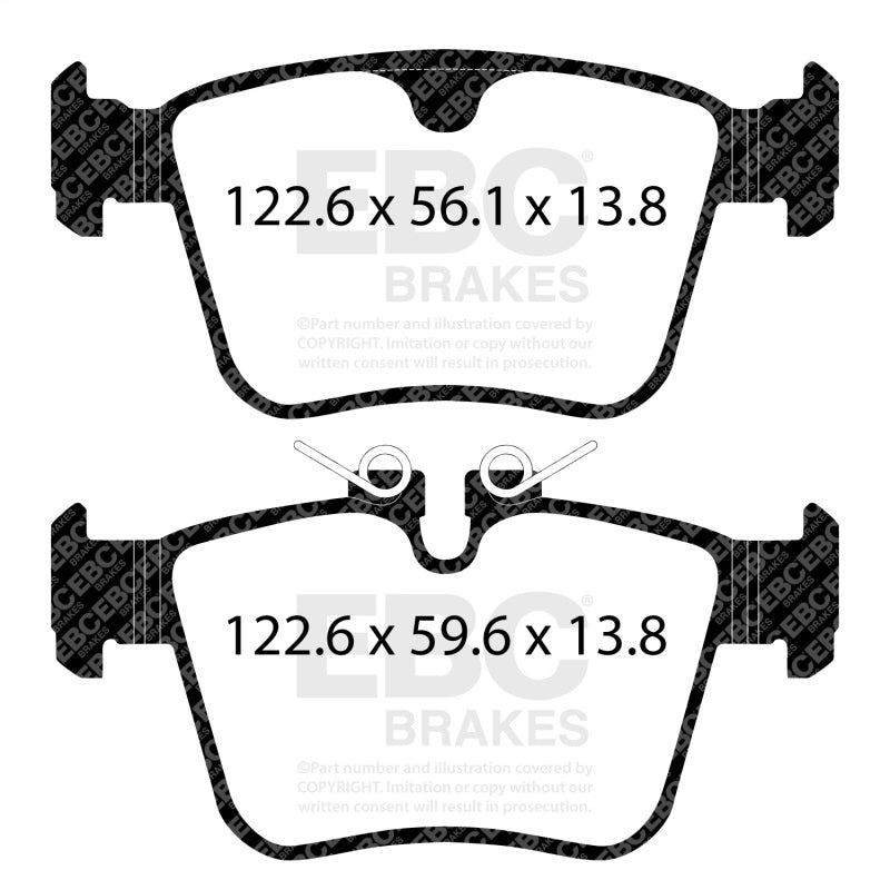 EBC Yellowstuff Brake Pad Sets - EBC 2020+ Jaguar I-Pace Electric Yellowstuff Rear Brake Pads
