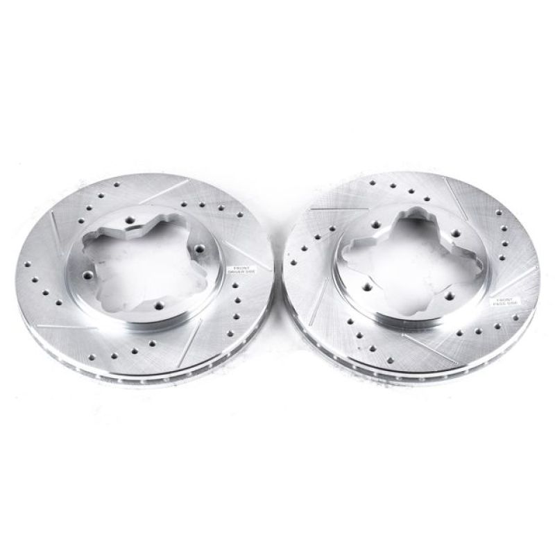 PSB Evolution Drill/Slot Rotor - Power Stop 1997 Acura CL Front Evolution Drilled & Slotted Rotors - Pair