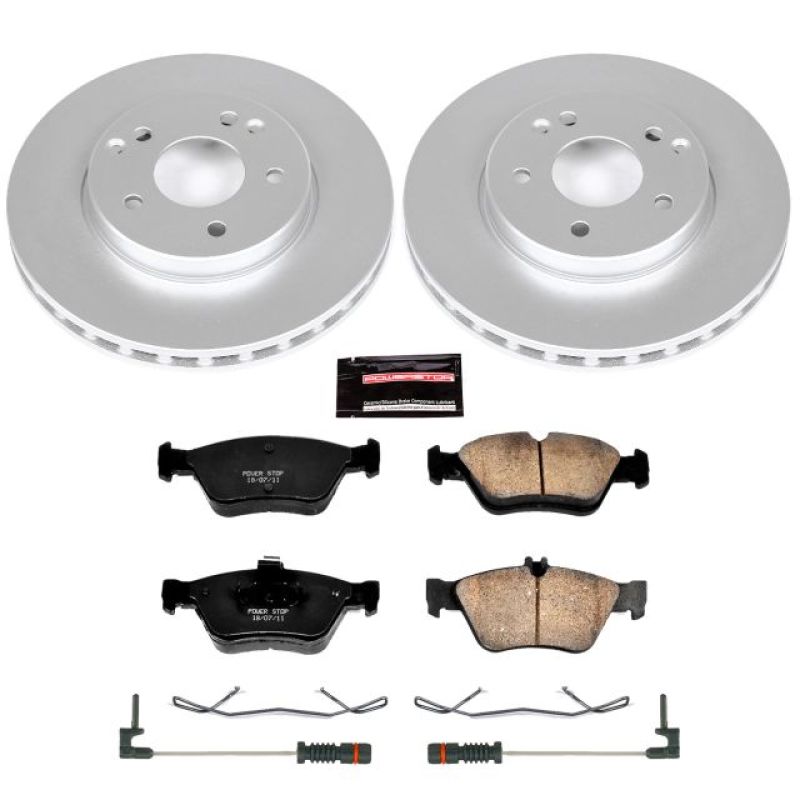 PSB Z23 Evolution Coated Kit - Power Stop 99-00 Mercedes-Benz C230 Front Z23 Evolution Sport Coated Brake Kit