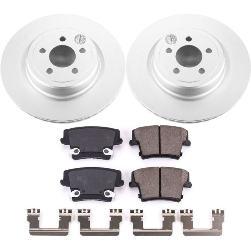PSB Z17 Evolution Coated Kit - Power Stop 06-14 Dodge Charger Rear Z17 Evolution Geomet Coated Brake Kit