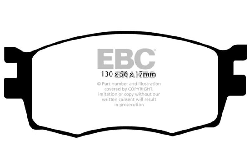 EBC Redstuff Brake Pad Sets - EBC 06-11 Hyundai Accent 1.6 Redstuff Front Brake Pads