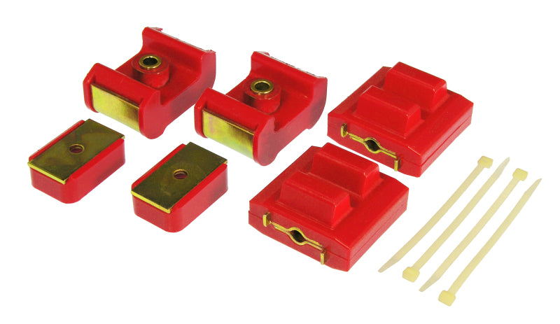 PRO Engine/Trans Kit - Red - Prothane GM Motor & Trans Mount Kit - Red